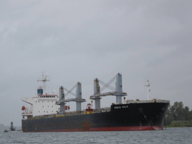 Cargo Ship on the Columbia River