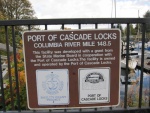 Cascade Locks - Information Sign