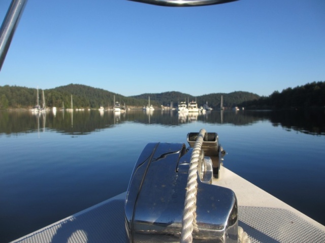 Heading into Stuart Island