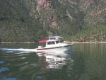 Cruising beautiful Flaming Gorge Reservoir, UT