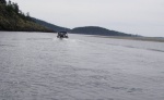 Shooting the gap between Spencer Spit and Frost Island