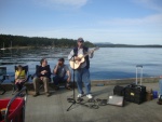 Jim (WILD BLUE) entertains the crowd