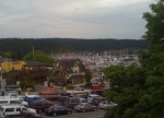 Line for the 8:30 ferry Sunday Morning