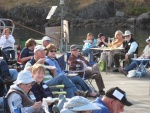 First mate Carolyn (center)  of Kerri On  and lots of happy folks