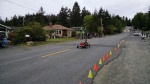 Shark racer at the soap box derby