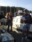 BLUE SKIES is christened
Owners Shelly & Jim of BC

