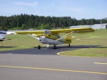 On the ground at Friday Harbor