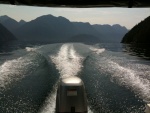 motoring up Homfray Channel, Desolation Sound