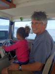 Jaelyn at the helm