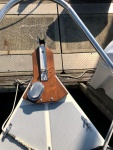 Teak Bowsprit to move anchor forward a little bit