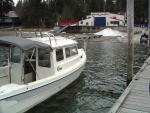 C) Sea Trial - boat launch at Shuswap Marina, March 7, 2007.