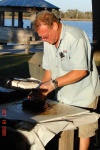 Marc prepares the best pork barbeque!