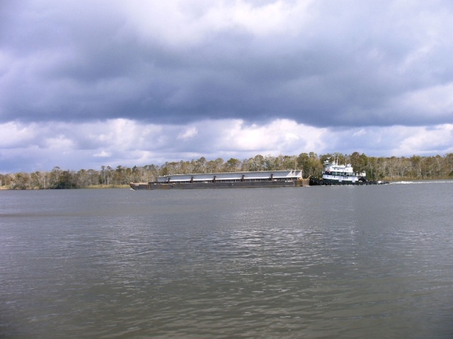 Working Tow on the ICW heading west