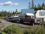 Beach launching rig