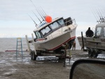 poor retrieval @ Deep Creek. Rough water and inexperienced skipper. June 2013