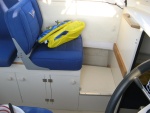 New port side seating to allow new helmsman seat for 1st mate