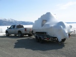Towing a CD to Alaska for a new owner 4/26/2011 at Kluane Lake, Yukon
2005 CD Cruiser. 
