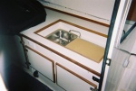 Recessed Galley Option Photo No. 2 with Cushions Removed.