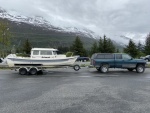 Leaving Valdez with the new boat
