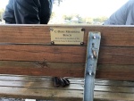 The Memorial bench C-Brats donated to Hontoon SP
