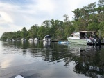 Docked at Six Mile Marina. This use to be at the Outpost Restaurant before one of the Hurricanes took it out.