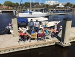 Socializing on the Jacksonville Metropolitan Park Marina Dock