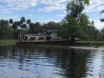 Derelic boat along the southern St. John\'s River