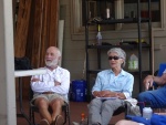 Peter and Becky Clay.  We owe our ability to participate in this Hontoon Gathering.  Peter and Becky joined us about 70 miles into the drive on I 10, and camped with. us in their van.  They are proud owners of a C Dory 25, and have a gaggle of other boats.  They also spent their careers at Wood's Hole!  True sailers and welcome to the C Brat World. 