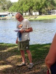 Tom at memorial service.