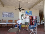 Tom tells the tale, Bill (Mystery Girl, Honorary C Brat, Ranger 23 outboard, is also a volunteer at Hontoon, and the presentation is where is the park now in the repairs?
