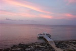 Hunky Dory is finally home!  Here is her first Little Cayman sunset.