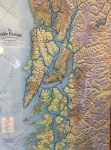 Laminated chart of SE Alaska & our tracks on it