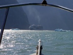 (Hunkydory) Tracy Arm-cruise ship in sights