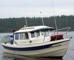 (Jeff and Diane) Diane Retrieving Pots in Hunter Bay