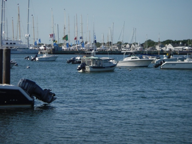 INN THE WATER at it's mooring.