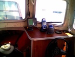 Helm with GPS, Compass, and depth finder. Very simple