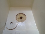 And here is the result. The router did a nice clean job. It was easy to install a round 6 inch deck hatch in the hole.