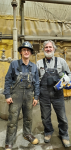 Tim Jr. & Oliver, an old co worker of mine,
At Milne Pt. Grind & Inject Plant on the North Slope. Any thing that comes out of the hole during drilling has to be ground up, mixed in a water, drilling mud slurry & Injected down hole.