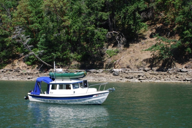 Cast Away departing Conover Cove, 27 Jul