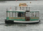 The passenger ferry among the small nearby islands and Nanaimo