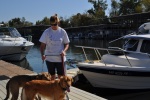 Buzzard Rock Marina and the girls