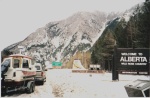 Entering Alberta through the Crowsnest pass