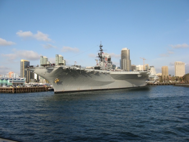 Midway in San Diego harbor
