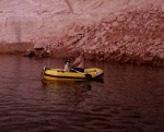 After Several Hours on the Boat, Baxter Needed to Go Ashore - Near Cathedral in  the Desert 9-21-08