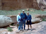 Dixie, Brent and Chris at Rainbow Bridge