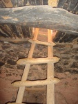 ladder into restored Anasazi kiva
