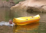 Pat Retrieves the Yellow Peril at Cedar Canyon 9-16-09.Sized