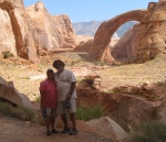 Pat and Patty on Trail to Rainbow Bridge 9-20-09.Sized