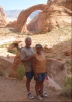 Russ and Toni on Trail to Rainbow Bridge 9-20-09.Sized