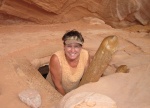 Toni at Defiance House at Forgotten Canyon 9-15-09.Sized